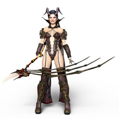 bir peri Tanrı anne 3d cg render