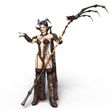 bir peri Tanrı anne 3d cg render