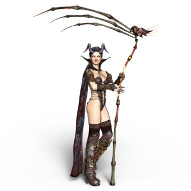 bir peri Tanrı anne 3d cg render