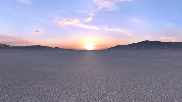 Vykreslování 3D cg pouště — Stock fotografie