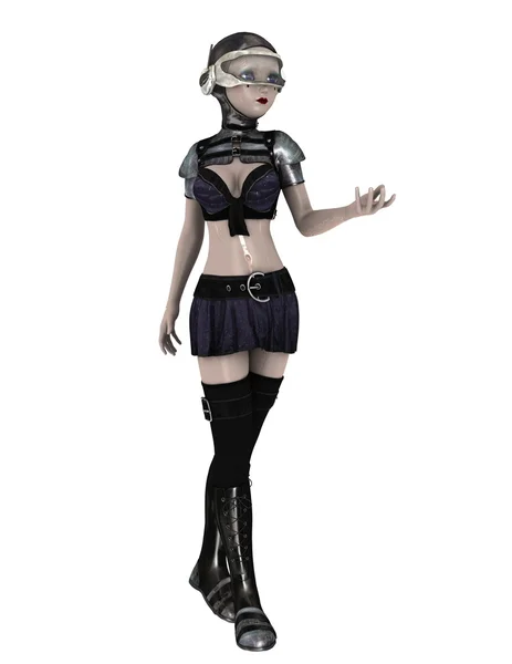 3D CG rendering of a female android — Stock Photo, Image