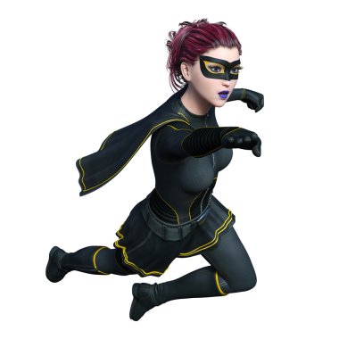 3d cg işleme süper bir kadın