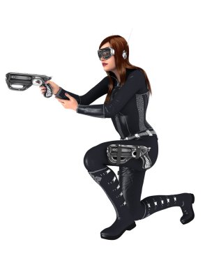 bir kadın savaşçı 3d cg render