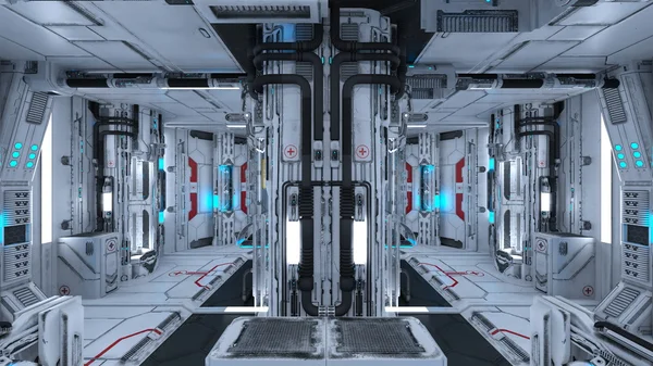 3d cg renderização da estação espacial — Fotografia de Stock