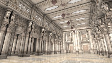 3d cg işleme grand salon