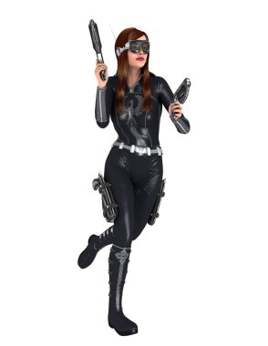 bir kadın savaşçı 3d cg render