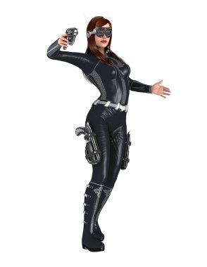 bir kadın savaşçı 3d cg render