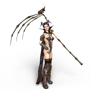 bir peri Tanrı anne 3d cg render