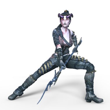 bir peri Tanrı anne 3d cg render