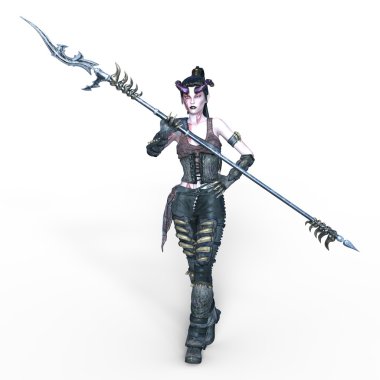 bir peri Tanrı anne 3d cg render