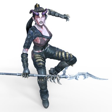 bir peri Tanrı anne 3d cg render