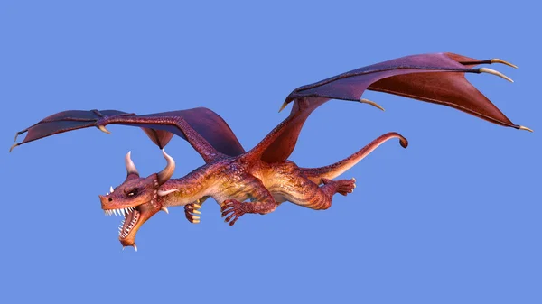 Rendering 3D CG di un drago — Foto Stock