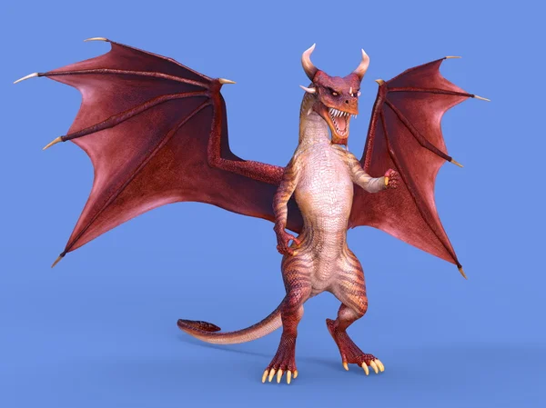 3D-s cg visszaadás-ból egy sárkány — Stock Fotó