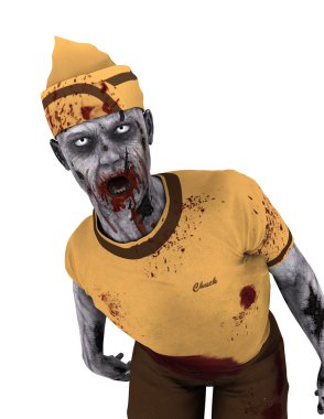 3d cg işleme bir zombi