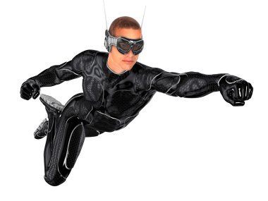 bir süper kahraman 3d cg render