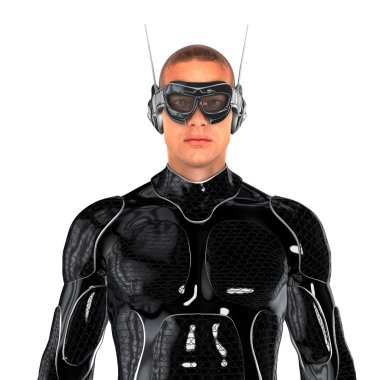 bir süper kahraman 3d cg render