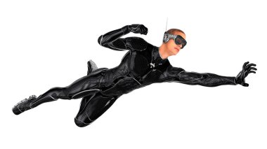 bir süper kahraman 3d cg render