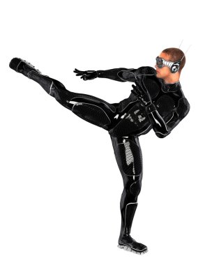 bir süper kahraman 3d cg render