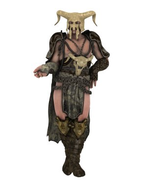 bir savaşçının 3d cg işleme