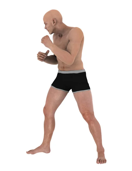 Bir savaş sanatçısı 3d cg render — Stok fotoğraf