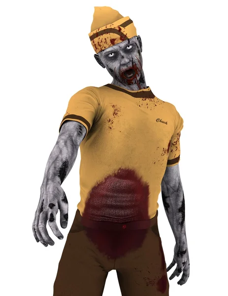 Rendering 3D CG di uno zombie — Foto Stock