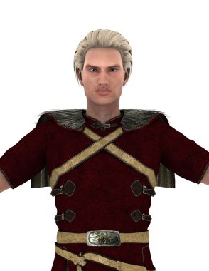 Knight beyaz zemin üzerine