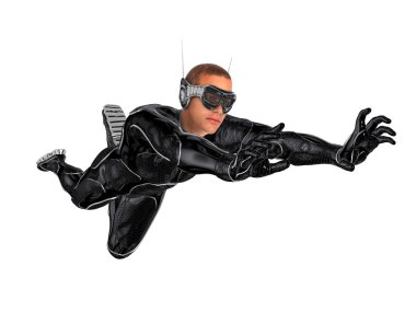 bir süper kahraman 3d cg render