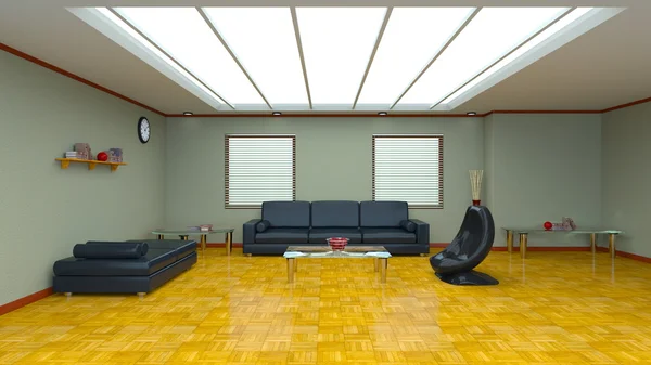 3D CG rendering of a living room Royalty Free Stock Photos