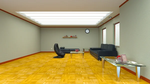 3D CG rendering of a living room Stock Photo