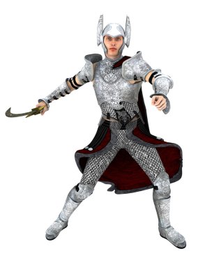 bir şövalyenin 3d cg işleme