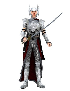 bir şövalyenin 3d cg işleme