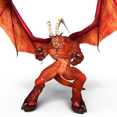 bir canavar 3d cg işleme