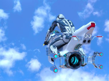 3d cg işleme bir robot