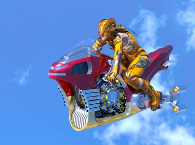 3d cg işleme süper bir kadın