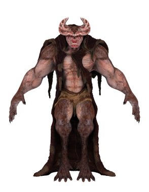 bir fantezi canavar 3d cg işleme