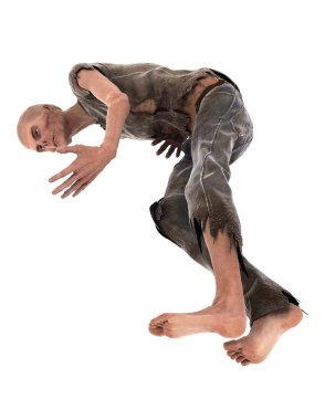 3d cg işleme bir zombi