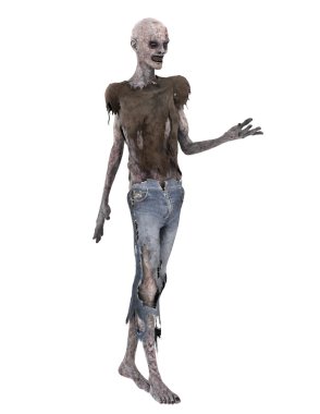 3d cg işleme bir zombi
