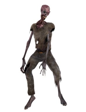 3d cg işleme bir zombi