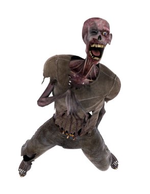 3d cg işleme bir zombi