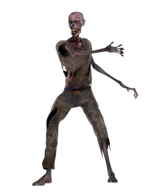 3d cg işleme bir zombi