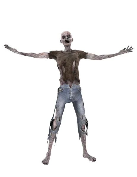 Rendering 3D CG di uno zombie — Foto Stock