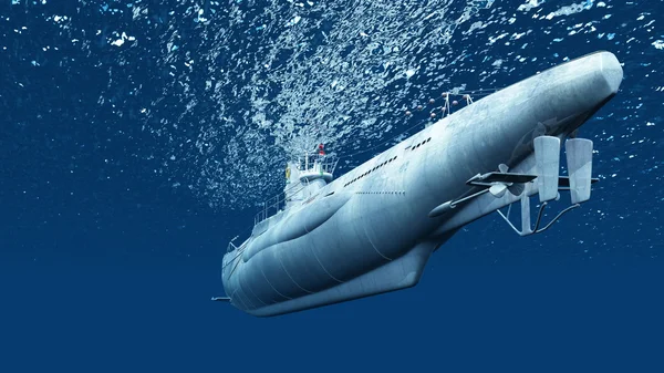 Representación 3D CG de un submarino — Foto de Stock