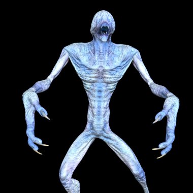 bir canavar 3d cg işleme