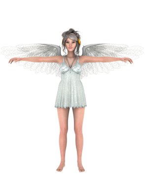 bir meleğin 3d cg işleme