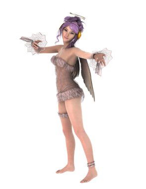 bir meleğin 3d cg işleme