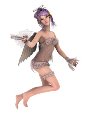 bir meleğin 3d cg işleme