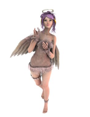 bir meleğin 3d cg işleme