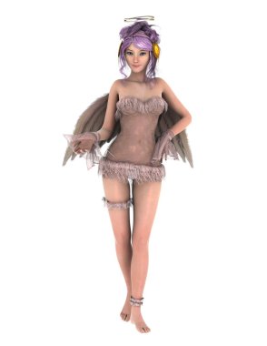 bir meleğin 3d cg işleme