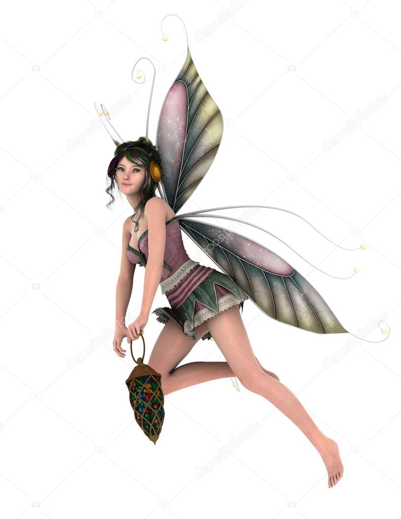 3D CG rendering of a fairy