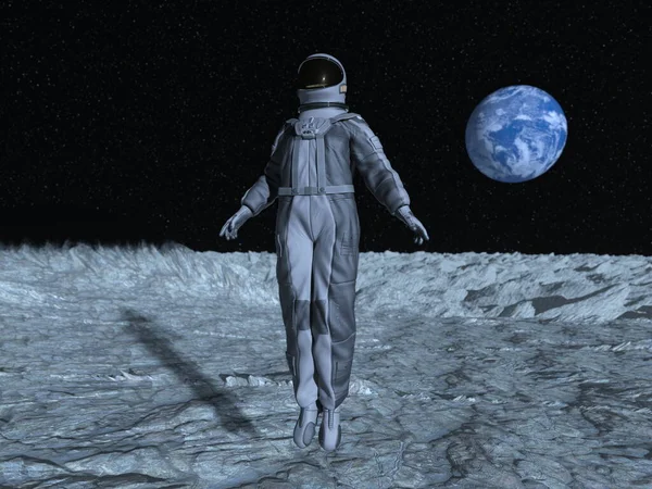 3D rendering of space astronaut